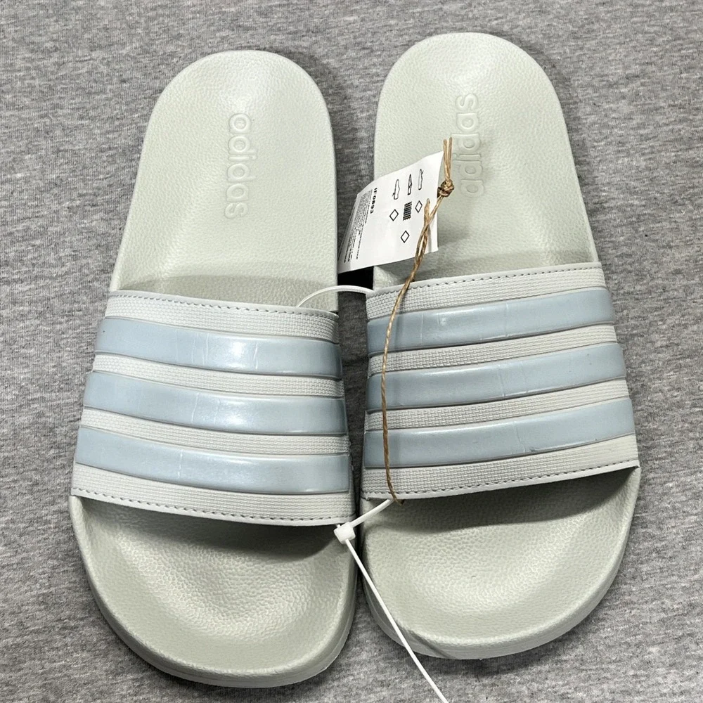 Adidas Adilette Shower Unisex Slip On Slide Sandal‎ Shoe Mens 8 Women's 9